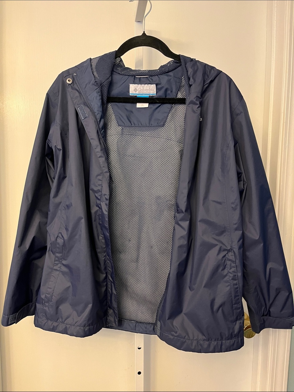 Columbia Kids Navy Hooded Rain Jacket
